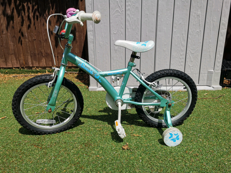 Apollo Sparkle kids 16 inch bike with 
